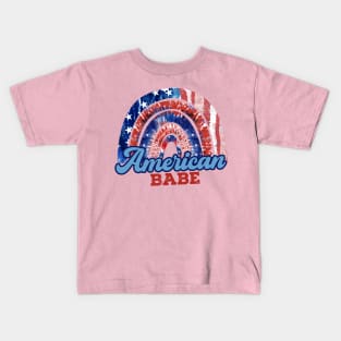 Funny 4th Of July American Babe Kids T-Shirt